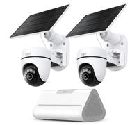 Tapo Cámara 2K Solar con IA 360 H500 + C610 Kit(2-Pack)