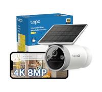 Tapo Cámara C465 4K 8MP UHD inalámbrica para exteriores (renovada) | Solar todo en uno, noche de color Starlight, detección de IA, IP65, no requiere concentrador, CCTV, Google Home Solar