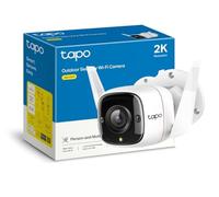 Tapo Camara Vigilancia WiFi Exterior,Cámara 2K 3MP sin batería,IP66 a Prueba de Agua y Polvo, hasta 30m Visión Nocturna, Detección de Movimiento & Alarma Instantánea,Admite Tarjeta SD de 128GB