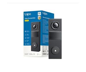 Tapo D205 Videoportero 2K 3 MP, Campo de visión 160°, detección AI, IP54, Llamada al Timbre, Alta duración de la batería de 5200 mAh, Carga rápida, Puerto USB-C, Compatible con Panel Solar