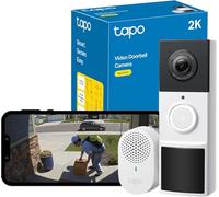 Tapo TP-Link D210 Cámara de Seguridad Wi-Fi, Resolución 2K HD, Visión Nocturna, Audio Bidireccional, Detección de Movimiento, Resistente al Agua IP66, Compatible con Alexa y Google Home