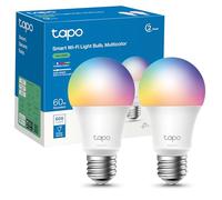 Tapo L530E - Bombilla LED inteligente Wi-Fi, multicolor, regulable, casquillo E27, 8.3W, 806 lúmenes, compatible con Alexa y Google Home, paquete de 2 (paquete de 1)