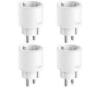 Tapo P115 (4 paquetes) - Mini enchufe inteligente Wi-Fi con monitoreo de energía, programación encendido/apagado, ahorro de energía, compatible con Alexa y Google Home, blanco