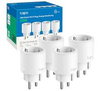 Tapo P115 (4 paquetes) - Mini enchufe inteligente Wi-Fi con monitoreo de energía, programación encendido/apagado, ahorro de energía, compatible con Alexa y Google Home, blanco