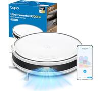 Tapo RV20 MAX White Robot Aspirador, Blanco, 4 en 1, 5300Pa, navegación LiDAR, Solo 83 mm de Altura para Limpiar Debajo de sofás, Compatible Alexa y Google, integración Total