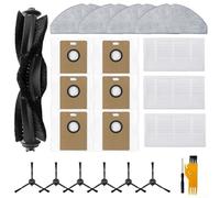 Tapo RV30 Max Plus RV20 Max Plus para juego de repuesto de aspiradora con cepillo principal, paños de fregona, filtros, bolsas de polvo, cepillos laterales, cepillo de limpieza de destornillador
