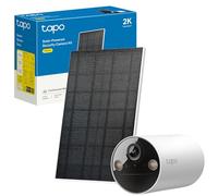 Tapo TC82 KIT Cámara de seguridad solar de batería 2K 3MP para exteriores, sin mantenimiento, visión nocturna a color, cámara para exteriores sin tarifa mensual, detección inteligente de personas