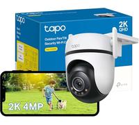 Tapo TP-Link C520WS, Cámara de Seguridad Wi-Fi para Exteriores, Definición de 2K QHD 4MP, Visión Nocturna Starlight-Color, Audio Bidireccional. Cloud Video Recording, Funciona con Alexa