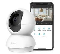 Tapo TP-Link - Cámara de Seguridad 2K con inclinación panorámica para Monitor de bebé, cámara de Perro con detección de Movimiento, Sirena de Audio de 2 vías, visión Nocturna, Almacenamiento en la