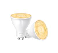 Tapo TP-Link L610 (2-Pack) - Bombilla LED Inteligente Wifi sin necesidad de Hub, Blanco Cálido 2700K, 350 lumens, Cap GU10, Regulable, Compatible con Alexa, Echo y Google Home