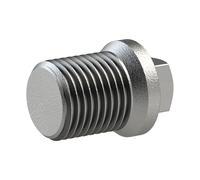 Tapón 290, AG, R 1 1/4, temperatura de funcionamiento -20 °C hasta 300 °C, fundición maleable negra, galvanizado al fuego, DIN EN 10242