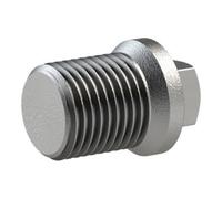 Tapón 290, AG, R 2 1/2, temperatura de funcionamiento de -20 °C a 300 °C, fundición maleable negra, galvanizado al fuego, DIN EN 10242