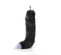 Tapón Anal 70 cm Super largo cola de zorro real cuentas anales butt plug Metal coqueteo erótico coaplay culo juguete sexual pareja juego de rol mujeres