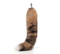 Tapón Anal 70 cm Super largo cola de zorro real cuentas anales butt plug Metal coqueteo erótico coaplay juguete sexual pareja juego de rol mujeres