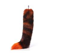 Tapón Anal 70 cm Super largo cola de zorro real cuentas anales butt plug Metal coqueteo erótico coaplay juguete sexual pareja juego de rol mujeres