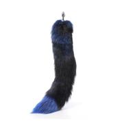 Tapón Anal 70 cm Super largo cola de zorro real cuentas anales butt plug Metal coqueteo erótico coaplay culo juguete sexual pareja juego de rol mujeres