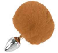 Tapón Anal Bola de peluche con cola de conejo, tapón Anal de acero inoxidable, máquina sexual, masturbador, tapón Anal, Juguetes sexuales BDSM Para para mujeres/parejas, juego para adultos