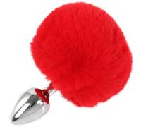 Tapón Anal Bola de peluche con cola de conejo, tapón Anal de acero inoxidable, máquina sexual, masturbador, tapón Anal, Juguetes sexuales BDSM Para para mujeres/parejas, juego para adultos