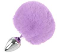 Tapón Anal Bola de peluche con cola de conejo, tapón Anal de acero inoxidable, máquina sexual, masturbador, tapón Anal, Juguetes sexuales BDSM Para para mujeres/parejas, juego para adultos