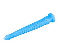 Tapón anal con tentáculo de pulpo extralargo: consolador anal realista con forma de pene de animal con textura suave y ventosa fuerte, estimulación anal de la próstata para(Blau,S)