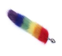 Tapón Anal Consolador masturbador Anal de felpa con cola de zorro para adultos, máquina sexual para Cosplay, Juguetes sexuales para mujeres adultas, tapones de entrenamiento para glúteos