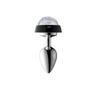Tapón Anal Control de voz LED Butt Plug Metal Anal Plug Light Para parejas luminosas cuentas anales tapón Buttplug cola Bdsm juguetes sexuales eróticos