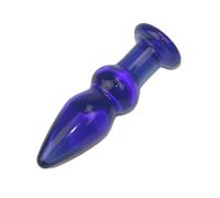 Tapón Anal Crystal Fantasy Blue Glass Anal Plug Masturbador Ano Productos Eróticos para Adultos Juguetes Sexuales Para Parejas