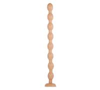Tapón anal de 19,6 pulgadas de longitud extra, cuentas redondas, tapón anal, consoladores anales suaves, juguetes sexuales para máquina sexual y tapón anal largo para el ano(Flesh)