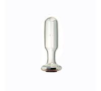 Tapón Anal de cristal hueco, tapón Anal de cristal pequeño y grande, consolador, máquina sexual, túnel, juguete sexual transparente para el ano(C)