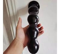 Tapón anal de silicona grande, dilatador anal, consolador anal para hombres, juguetes porno gay, masturbación, tapón anal, tapón anal, bondage, juguetes sexuales SM, carne(Black)