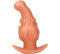 Tapón anal de silicona negro/dorado, dilatador anal, consolador anal para hombres S/M/L, juguete erótico gay, masturbación, tapón anal, tapón anal, tapón anal, bondage SM, juguete sexual(Gold,M)