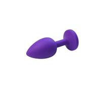 Tapón anal de silicona S/M/L Tapones anales Tapón sexual unisex 3 juguetes for adultos de diferentes tamaños for hombres/mujeres Entrenador anal for parejas SM(Purple-S)