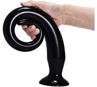 Tapón anal de silicona súper largo, consolador anal, masturbador, juguete, tapón anal, tapón de estimulación de expansión, tapón anal, juguete sexual para hombres y mujeres, 50 cm de largo(Black)