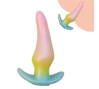 Tapón anal de silicona Tapón anal grande con base en forma de T Tapón anal Consolador anal Dilatador de ano Masajeador de próstata Masturbación del punto G Tapón anal Juguete sexual extremo(L)