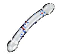 Tapón anal de vidrio extra largo, tapón anal, de vidrio, cuentas anales de cristal, consolador anal, cuentas anales, tapón anal grande, masajeador de punto G de próstata, masturbación anal(B)