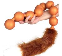 tapón anal Enormes bolas anales de 9 bolas Tail Anal Butt Plug Bolas anales Tail Anal Plug Play Anal Sex Toy