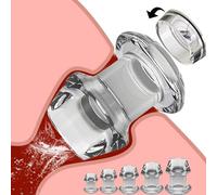 Tapón anal hueco con juego de tapones S/M/L/XL tapón anal abierto expansión anal transparente espéculo dilatador vaginal expansor de ano consolador SM enema de próstata tapón de túnel anal juguete sex