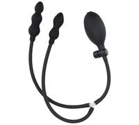 Tapón Anal inflable de doble cabeza, bomba de vacío, bolas dilatadoras anales, tapón Anal, masajeador de próstata, entrenador expandible, Juguetes sexuales for adultos BDSM(Without valve)