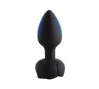 Tapón Anal Juguete Anal Silicagel Plug Anal Luz Vibración Control Remoto Vibración Eléctrica Para Hombres Mujeres Masturbación Juguete Sexual