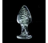 Tapón Anal Juguetes anales de vidrio Para mujeres hombres tapón Anal de cristal luminoso pequeños juguetes sexuales anales máquina sexual Buttplug juguetes sexuales para adultos Sex Shop