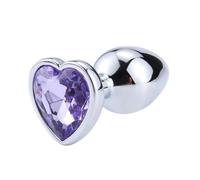Tapón Anal Juguetes sexuales con tapón Anal en forma de corazón Para, tapón Anal de cristal para mujeres, juguetes para adultos masculinos, máquina sexual de acero inoxidable