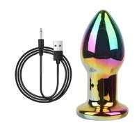 Tapón Anal Juguetes sexuales Para mujeres hombres tapón Anal de cristal 10 modos masturbador tapón Anal vibrador juguetes atractivos para adultos máquina sexual tapones de entrenamiento de trasero