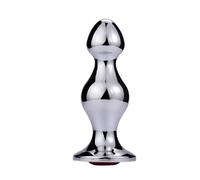 tapón anal Nuevo tamaño grande enorme aleación de aluminio cuentas anales de cristal Butt Plug Ball SM juguetes sexuales anales productos para adultos