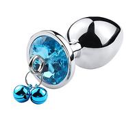 tapón anal Nuevo Tamaño pequeño Metal Anal Beads Butt Plug Jewelry Crystal Bell Rings Anal Dildo Anal Juguetes sexuales
