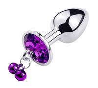 tapón anal Nuevo Tamaño pequeño Metal Anal Beads Butt Plug Jewelry Crystal Bell Rings Anal Dildo Anal Juguetes sexuales