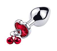 tapón anal Nuevo Tamaño pequeño Metal Anal Beads Butt Plug Jewelry Crystal Bell Rings Anal Dildo Anal Juguetes sexuales