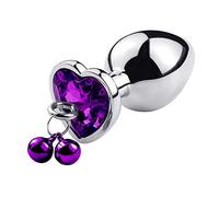 tapón anal Nuevo Tamaño pequeño Metal Anal Beads Butt Plug Jewelry Crystal Bell Rings Anal Dildo Anal Juguetes sexuales