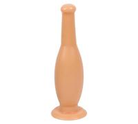 Tapón Anal para hombres y mujeres, 2 tamaños, botella de vino, tapón Anal enorme, masturbador Anal de PVC suave, tapón Anal, Juguetes sexuales anales(Skin,S)