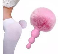 Tapón Anal Silicagel Anal Plug peluche cola de conejo juguete sexual Para mujeres hombres Gay Sexy Butt Plug máquina sexual cola Anal Plug juego de rol erótico