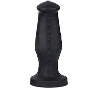 Tapón anal suave de silicona para hombres, tapón anal, tapón anal femenino, juguete sexual grande, consolador anal, anal Sm, tapón anal gay, doble par de consoladores(Schwarz,XXL)